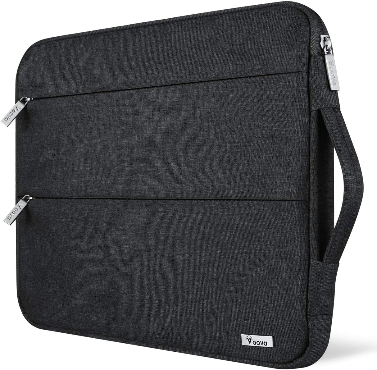 13 13.6 Inch Laptop Sleeve Case Compatible with Macbook Air/Macbook Pro 13 M2/M1,13.5 Surface Laptop 5/4, Surface Pro X / 9/8, Ipad Pro 12.9, Waterproof Computer Bag Cover with Handle, Black