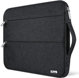 13 13.6 Inch Laptop Sleeve Case Compatible with Macbook Air/Macbook Pro 13 M2/M1,13.5 Surface Laptop 5/4, Surface Pro X / 9/8, Ipad Pro 12.9, Waterproof Computer Bag Cover with Handle, Black