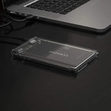 2.5 Inch SATA to USB 3.0 Tool Free Clear External Hard Drive Enclosure [Optimized for SSD, Supports UASP SATA III] (EC-OCUB)