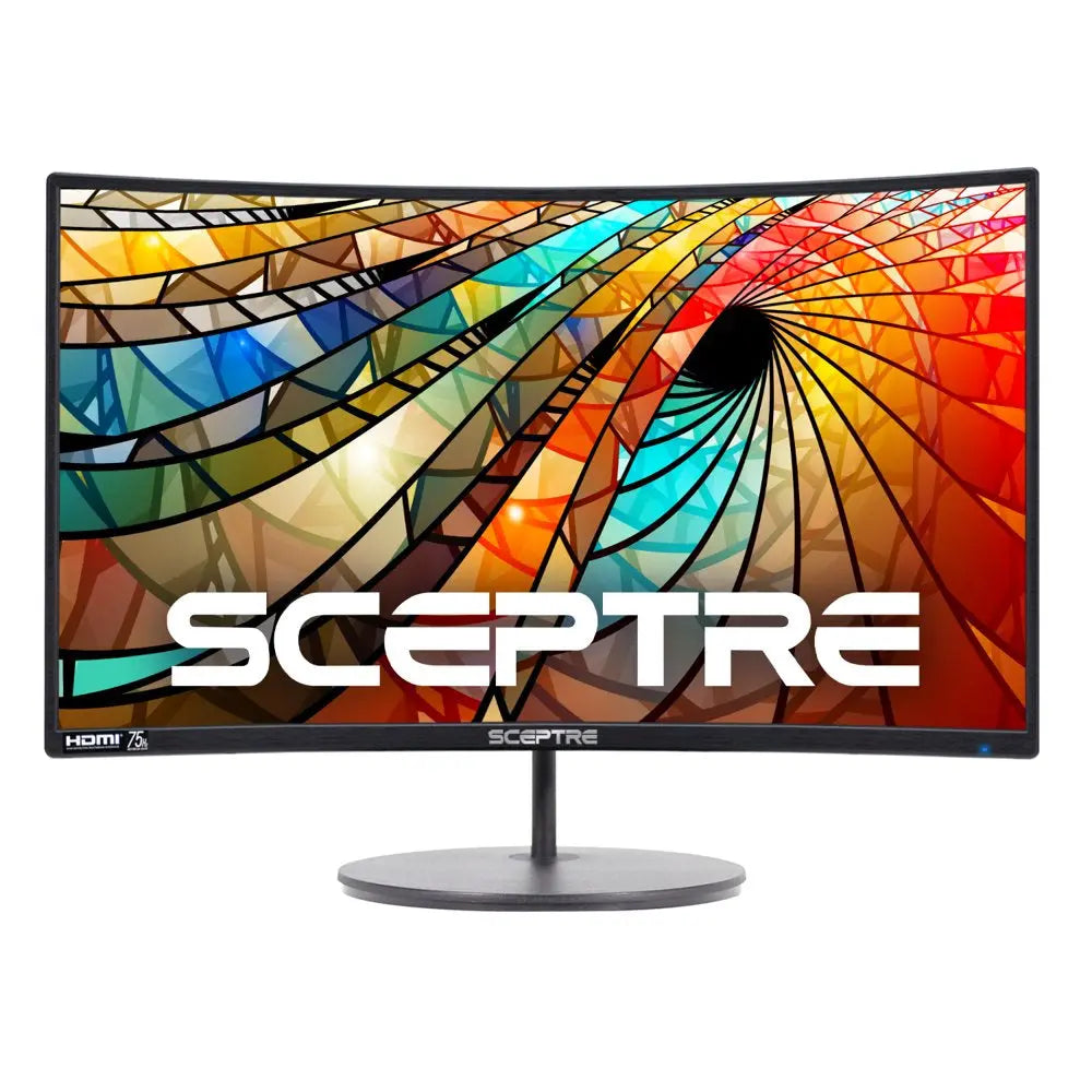 27" Curved 75Hz LED Monitor HDMI VGA Build-In Speakers, Edge-Less Metal Black 2019 (C275W-1920RN)