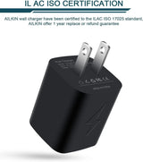 Wall Charger Plug, USB Charger Cube,  2.1A 2-Muti Port USB Adapter Power Plug Charging Station Box Base for Iphone 15/14/13/12/12Pro/11 Pro Max/8, Ipad, Samsung Phones USB Charging Block Brick