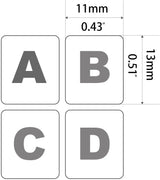 2PCS Universal English Keyboard Stickers, Matte Replacement English Keyboard Stickers with White Font on Black Background for Laptops and Desktops, Keyboard Alphabet Stickers