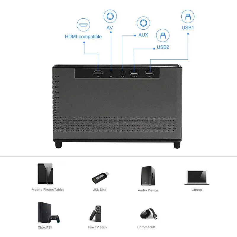 2022 Newest K3 Ultra Full HD 4K Home Projector Bluetooth Speaker Function Projector Home Theater