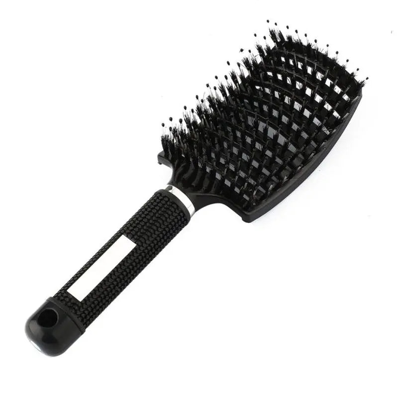Women Hair Scalp Massage Comb Bristle Nylon Hairbrush Wet Curly Detangle Hair Brush for Salon Barber Hairdressing Styling Tools