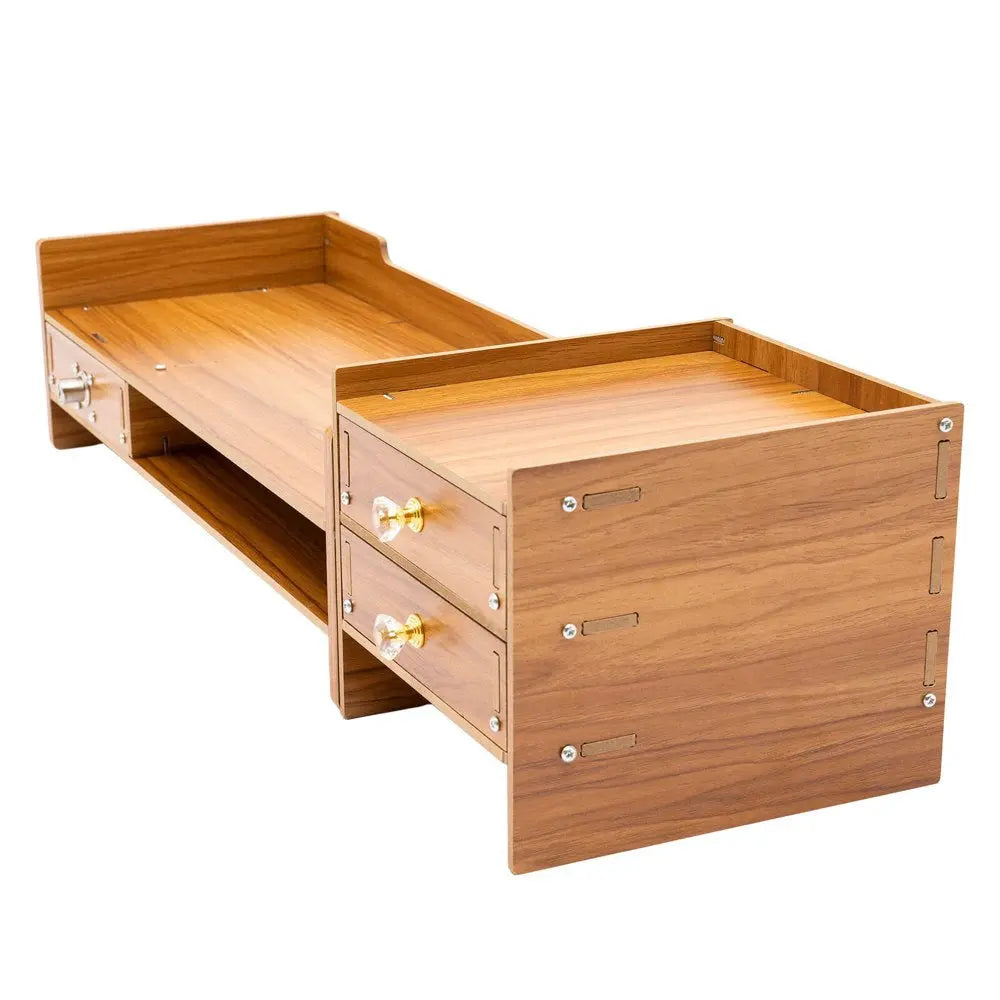 Desktop Laptop Support Shelf Wooden Monitor Screen Stand Shelf Supplies Computer Desktop Tabletop