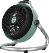 293HD Heavy Duty Air Circulator Shop, 3-Speed Floor Fan, Adjustable Head, Easy-Clean Grill, Large, Green, 16 In