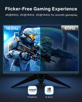 VESA Certified Displayport Cable, 6.6Ft DP Cable 1.2,[4K@60Hz, 2K@165Hz, 2K@144Hz], Gold-Plated Braided High Speed Display Port Cable 144Hz, for Gaming Monitor, Graphics Card, TV, PC, Laptop