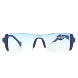 Bifocal Reading Glasses Fashion Presbyopic Glasses Far and near Glasses +1.0 to +4.0 Anti-Blue Light Mens Glasses Transparent