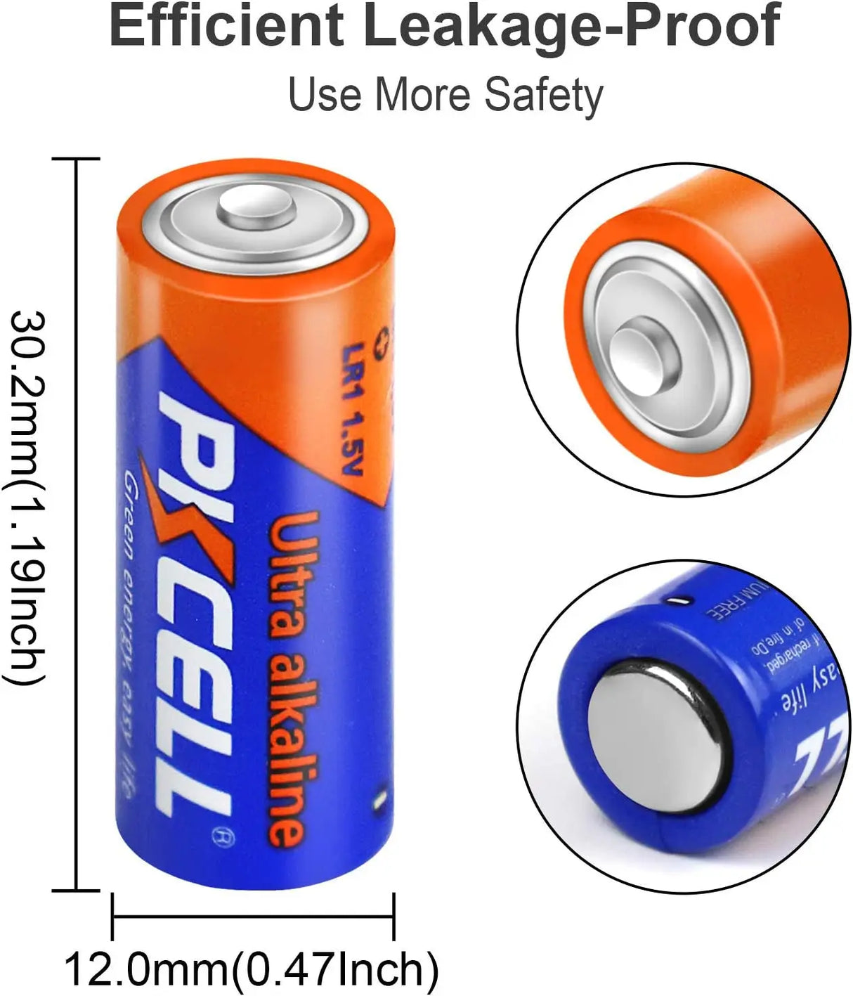 20 Counts 1.5V LR1/MN9100/E90/N Size Alkaline Batteries,Leak-Proof Batteries,High Performance and Powerful Batteries,Suitable for All Kinds of Electronic Equipment