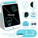 10 Inches LCD Writing Tablet for Kids, Doodle Board Drawing Tablet Kids LCD Board Digital Writing Pad with Memory Lock Educational Learning Toys Gifts for 3 4 5 6 7 8 9 Years Old Boys Girls