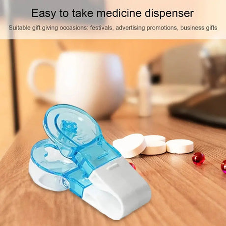 1/2 PCS Portable Pill Taker Tablet Dispenser anti Pollution Portable Pill Box Dispense Medicine Pill Box Portable Pill Taker