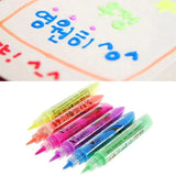 6Pcs Magic Popcorn Pens Puffy 3D Art Safe Pen for Greeting Birthday Cards Kids Bubble Pen Diy Handmade Cotton Pen Kids Gifts