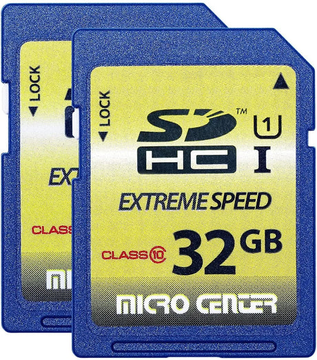 32GB Class 10 SDHC Flash Memory Card SD Card by Micro Center (2 Pack)