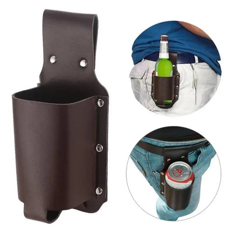1Pc Holster Portable Bottle Waist Beer Belt Bag Handy Wine Bottles Beverage Can Holder