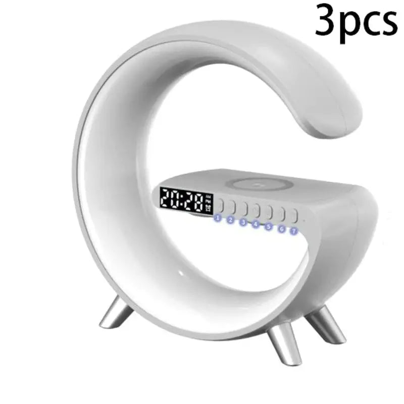 2023 New Intelligent G Shaped LED Lamp Bluetooth Speake Wireless Charger Atmosphere Lamp App Control for Bedroom Home Decor