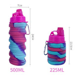 New Portable Silicone Water Bottle Retractable Folding Coffee Bottle Cups E Outdoor Travel Tools Collapsible Sport Bottles