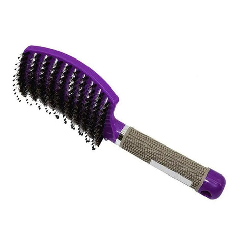 Women Hair Scalp Massage Comb Bristle Nylon Hairbrush Wet Curly Detangle Hair Brush for Salon Barber Hairdressing Styling Tools