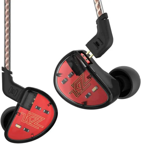 KZ AS10 IEM Headphone, 5 Balanced Armature Driver KZ Earbuds Wired Earphone, Stereo Hifi KZ in Ear Monitor Headphone Musician Headset Headphone with Detachable 2 Pin Cable(No Microphone, Black)