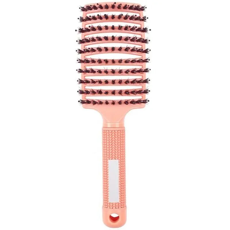 Women Hair Scalp Massage Comb Bristle Nylon Hairbrush Wet Curly Detangle Hair Brush for Salon Barber Hairdressing Styling Tools