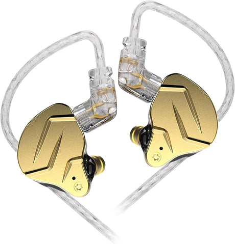 KZ ZSN Pro X IEM in Ear Monitors, Hifi KZ Wired Earbuds Headphones with Hybrid Dual Driver 1Ba 1Dd High Fidelity Musicians In-Ear Earphones Detachable Tangle-Free Cable for Gaming (Without Mic)