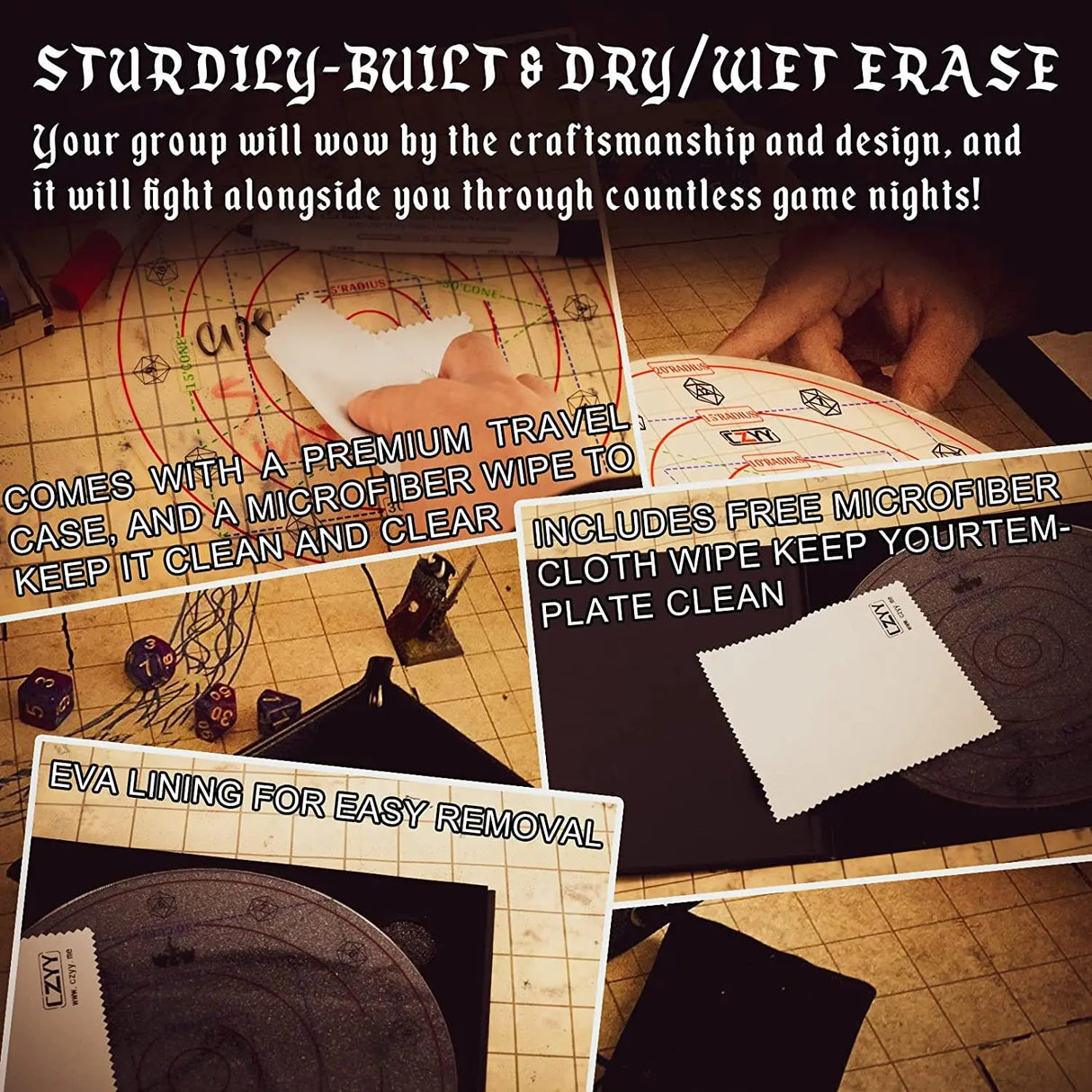 Upgraded Spell AOE Damage Template Extra Large to 30' Cube & 30' Cone, Acrylic D&D Area Effect Marker with Gift Box - Perfect Tabletop RPG Gaming Accessories, Tools for Dungeons and Dragons, Ttrpgs