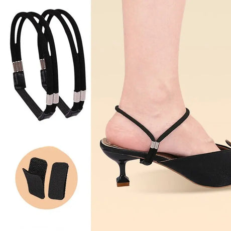 Women Shoelaces Free Triangle Bundle High Heels Adjustable Shoe Belt Ankle Holding Loose Anti-Skid Bundle Laces Tie Straps Band