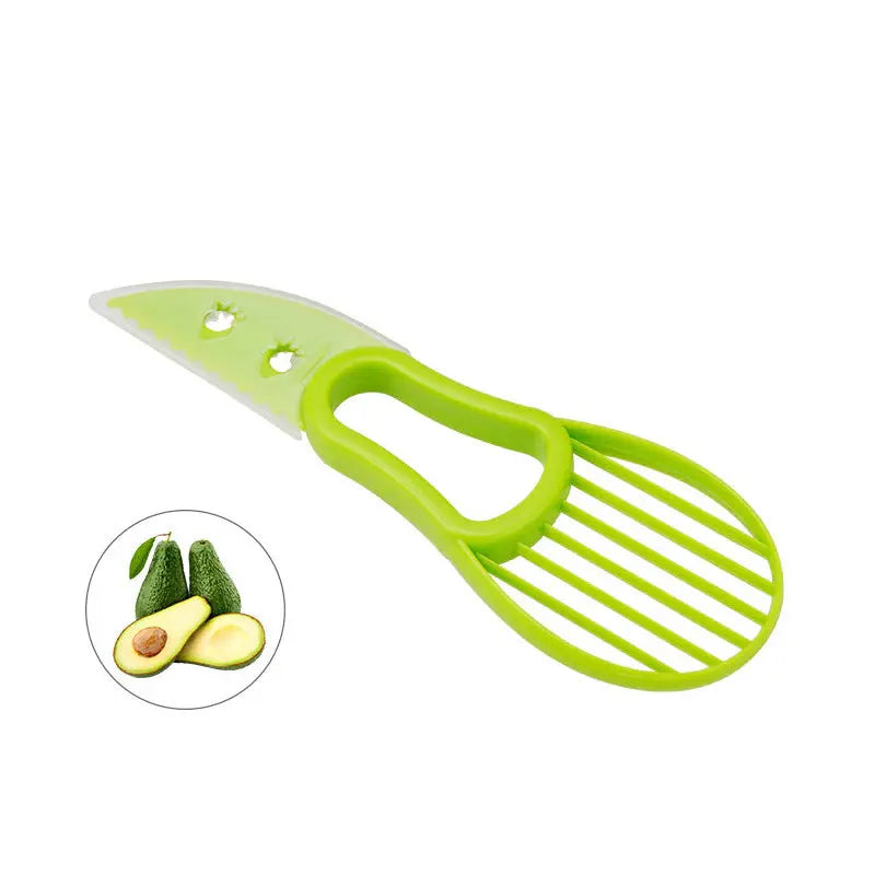 3 in 1 Avocado Slicer PP Avocado Slicer and Pitter Avocado Peeler Cutter Skinner and Corer Fruit Tools KC0128