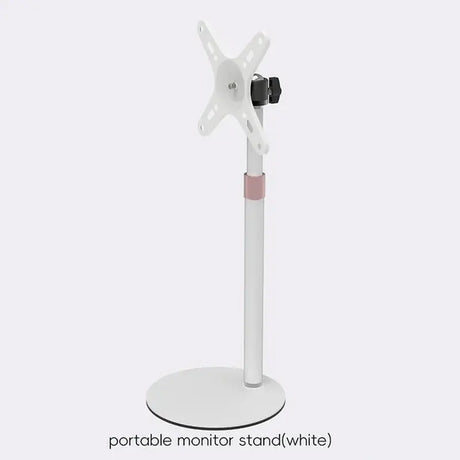 Portable Monitor Stand Height Adjustable Vesa Monitor Tablet Stand Free Standing Low Profile Desk Mount Monitor Support