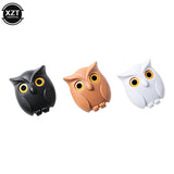 1 PCS Owl Night Wall Magnetic Key Holder Magnets Hold Keychain Owl Key Hook up Will Open Eyes Home Decoration