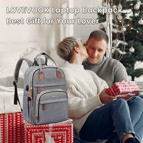 Unisex Anti-Theft 15.6” Laptop Backpack with Lock - for Travel, Business, College, and Outdoor