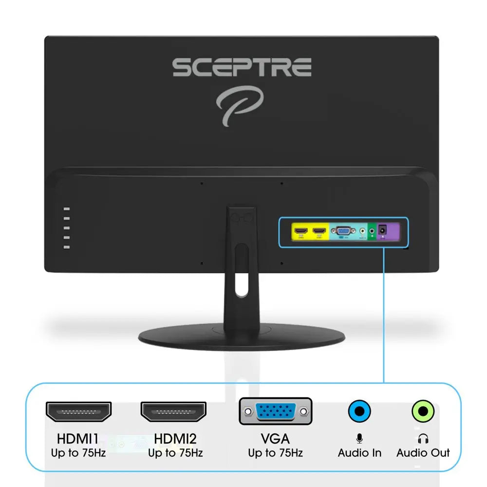22" IPS LED Monitor 1920X1080 75Hz HDMI VGA Ports (E225W-FPT)