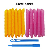 10Pcs Heatless Hair Curler No Heat Hair Rollers Sleeping Soft Spiral Curls Lazy Perm Curling Rod Wave Formers Hair Styling Tools