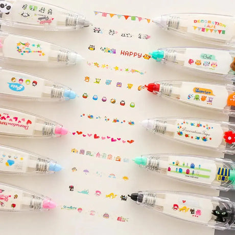 1 Pc Kawaii Animals Mechanical Decorative Correction Tape Corrector Diary Diy Journal Art Supplies Gift Accessories School