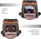 Women Travel Backpack, Waterproof Nylon Shoulder Bag Anti-Theft Backpack Purse Small Casual Daypacks (Armygreen)