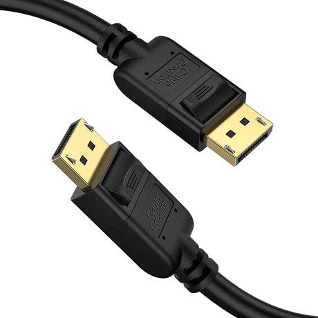 Displayport Cable [10Ft/3M], 4K DP Cable 1.2 Male to Male Support 4K@60Hz, 2K@144Hz Compatible with Computer, Desktop, Laptop, PC, Monitor, Projector,Black