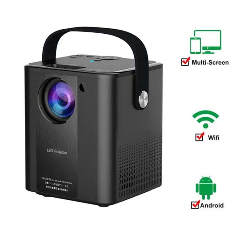 Android 9.0 Projector Full HD 1080P LED WIFI Video Projector Smart TV Box Home Theater Projector Cinema Mirror Movie Beamer