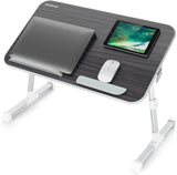 Laptop Bed Tray Table, Adjustable Laptop Bed Stand, Portable Standing Table with Foldable Legs, Foldable Lap Tablet Table for Sofa Couch Floor - Medium Size