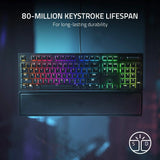 Blackwidow V3 Mechanical Gaming Keyboard: Green Mechanical Switches - Tactile & Clicky - Chroma RGB Lighting - Compact Form Factor - Programmable Macro Functionality - Classic Black