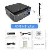 RD828 1080P Full HD Projector WIFI Multiscreen Projetor 1920 X 1080P Smartphone Beamer 3D Home Theater Video Cinema