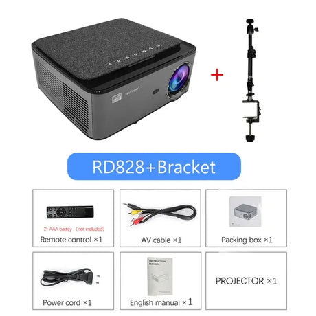 RD828 1080P Full HD Projector WIFI Multiscreen Projetor 1920 X 1080P Smartphone Beamer 3D Home Theater Video Cinema