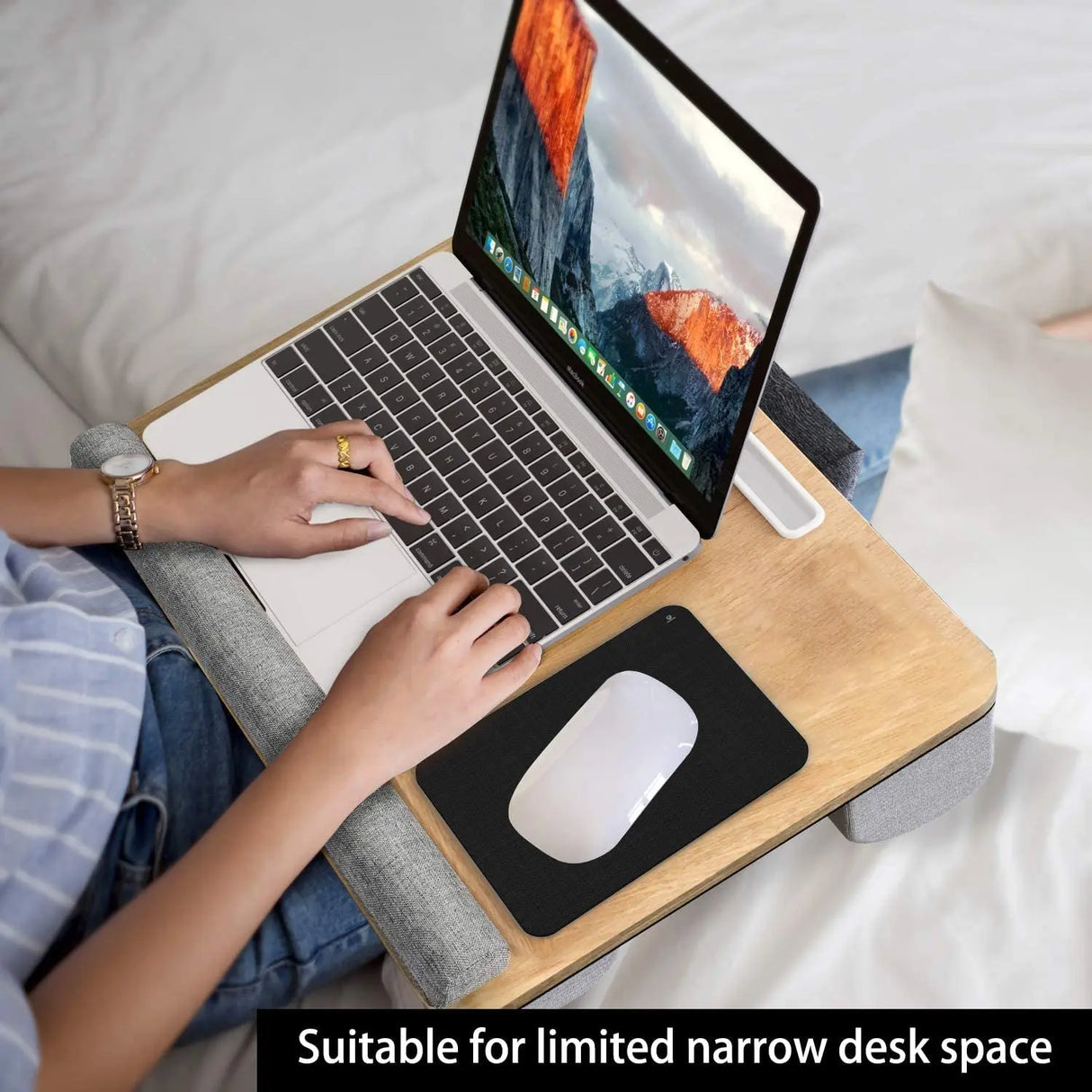 Small Mouse Pad 6 X 8 Inch, Mini Mouse Pad Thick for Laptop Wireless Mouse Home Office Travel, Portable & Washable (Black)