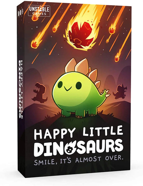 - Happy Little Dinosaurs Card Game - Dodge Disasters & Survive the Apocalypse! - 2-4 Players Ages 8+