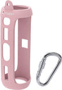 Silicone Carrying Travel Case for JBL FLIP 5 Waterproof Portable Bluetooth Speaker with Extra Carabiner - Pink
