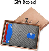 Slim Wallet Money Clip, Mens Front Pocket Wallet for Men 8 Cards 3"X4.25",Rfid Blocking,Gift Boxed