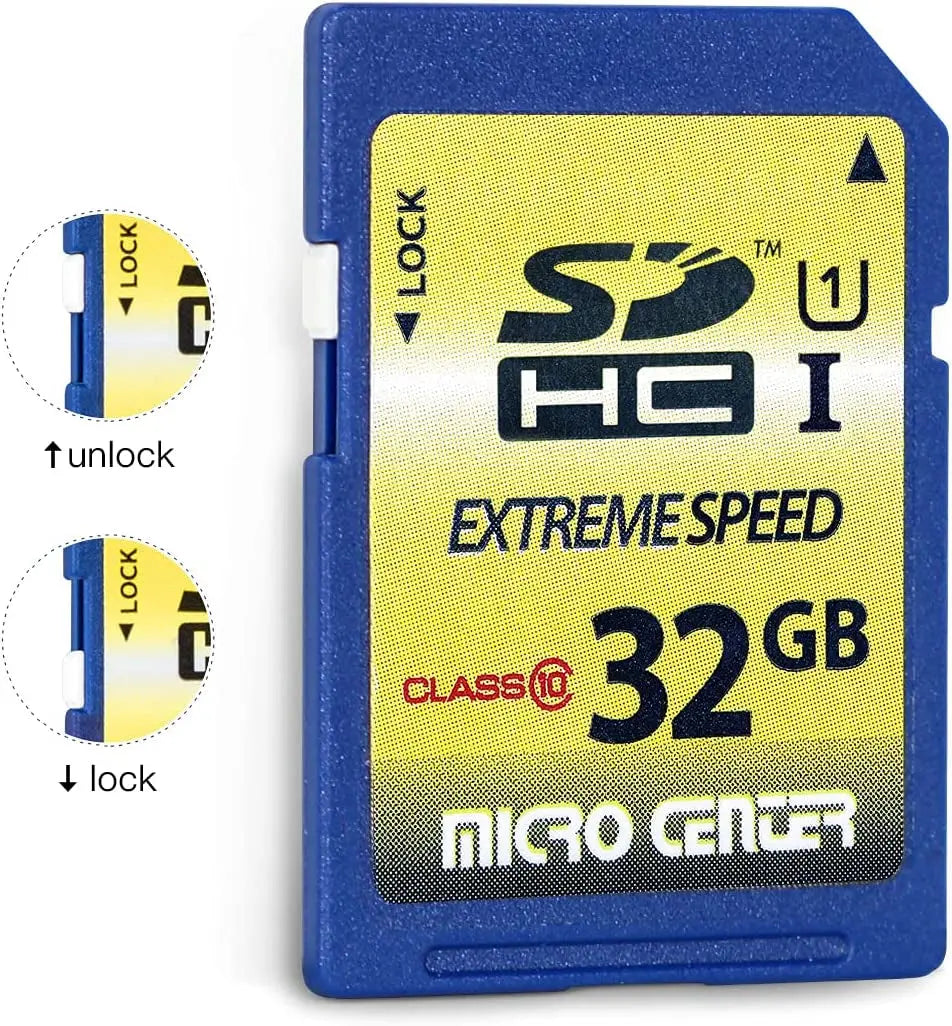 32GB Class 10 SDHC Flash Memory Card SD Card by Micro Center (2 Pack)