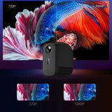 D3000 1080P Led Projector Full HD Lcd Proyector Video Projetor Movie Home Theater Compatible Fire TV , Laptops, PC, PS5