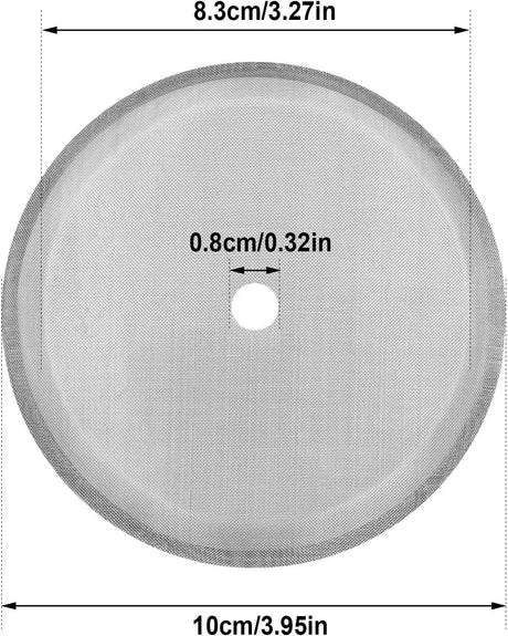 French Press Replacement Cafetiere Filter Mesh Screen Coffee French Press Filters 4 Inch Stainless Steel Reusable Mesh Filter for 8 Cup/ 34 OZ/ 1000 Ml Coffee Tea Makers (24 Packs)