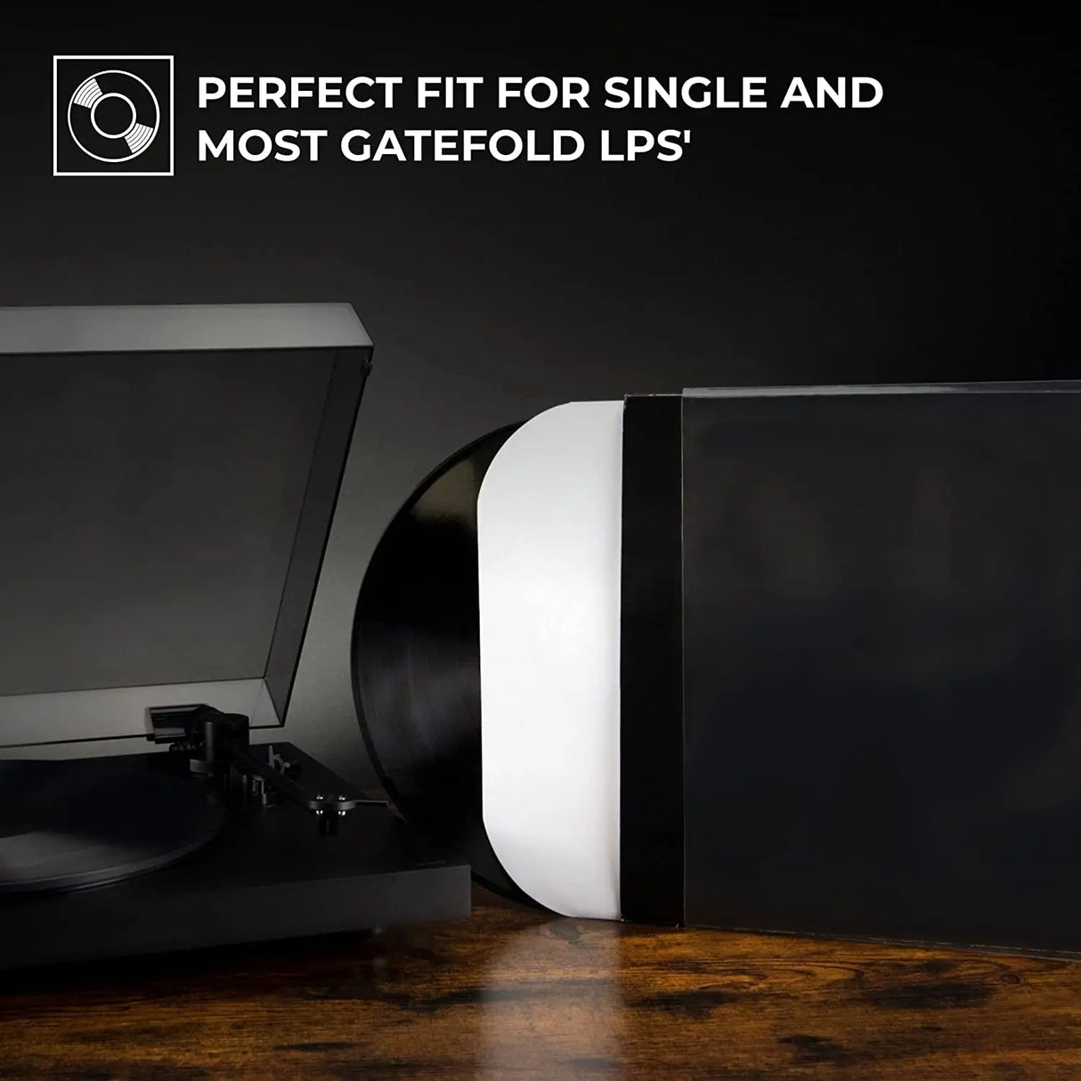 100X Vinyl Record Outer Sleeves 12" LP | Durable & Wrinkle-Free | Crystal Clear & Made from High-Density Polypropylene | 3 Mil Thick, 12.75” X 12.75” | Fits Most Gatefolds and Double Lps