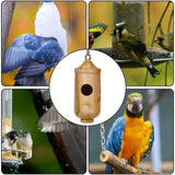 Wooden Hummingbird House Wild Bird Tree Hanging Feeder for Outdoor Garden Yard Decoration Swallow Sparrow Nesting Supplies