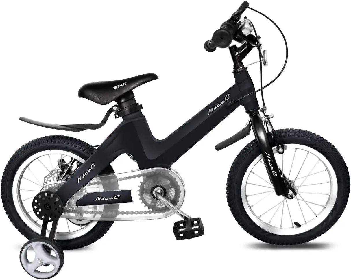 Training Wheel Bike, Kids Bike Boys Girls, BMX Mountain with Dual Disc Brake 12-14-16-18 Inch